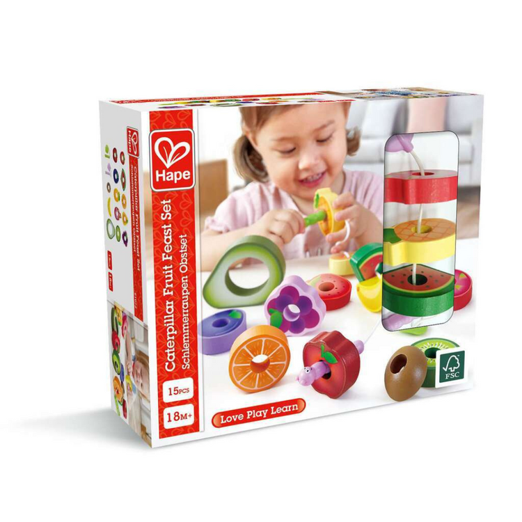 Hape Caterpillar Fruit Feast Set (18m+)