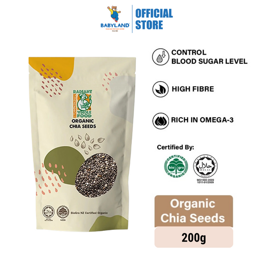 Radiant Organic Chia Seeds 200g