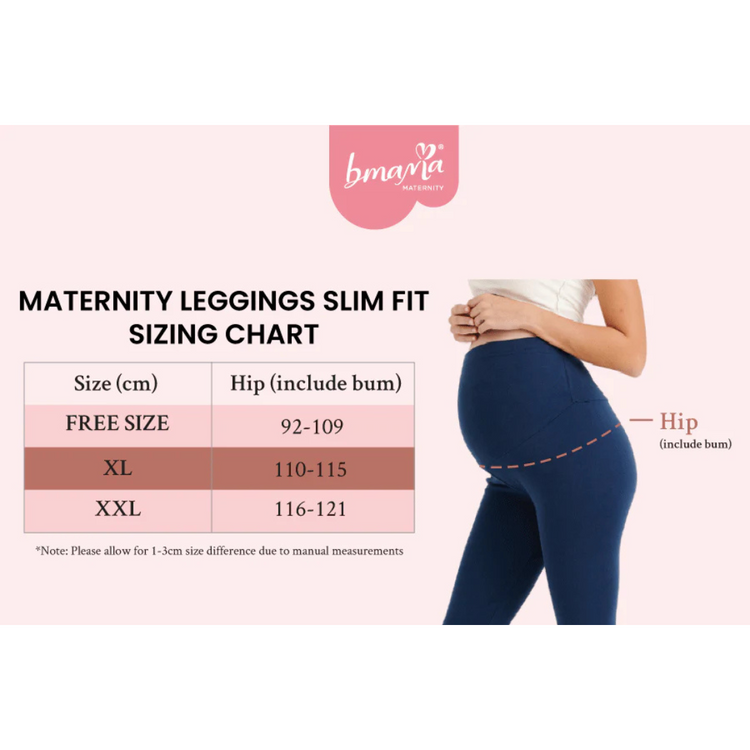 Bmama Maternity Adjustable Legging Slim Fit - Blue