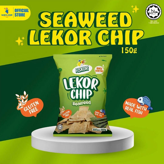 Fiskor Lekor Chip - Seaweed Flavour 150g Halal Certified