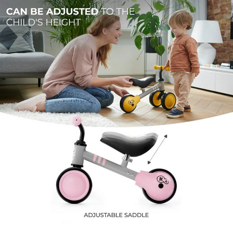 Kinderkraft Balance bike CUTIE - Light Pink (1 year up to 25 kg)