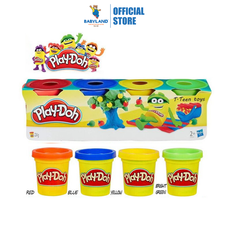 Play-Doh Mini 4-Pack (224g) (2Y+) Colourful Clay Learning Fun Creative For Kids Play Original Playdoh