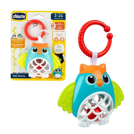 Chicco Toy Baby Sense & Focus Owl Rattle ( 3-24m )