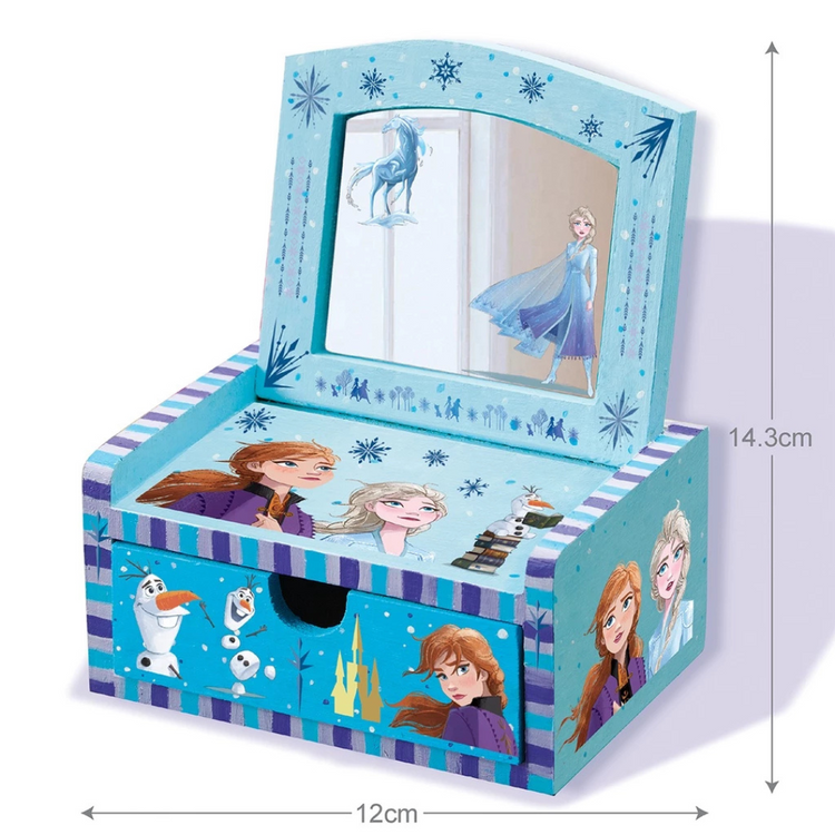 4M Disney Frozen II - Design Your Own Wooden Mirror Chest (5Y+)