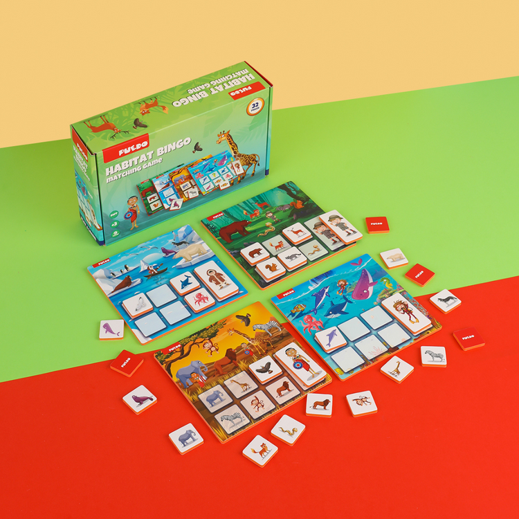 Puedo Habitat Bingo Matching Game (3Y+)