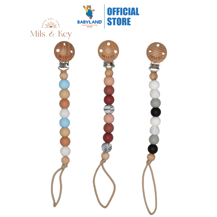Mils and Key Lane Pacifier Clips (0m+)
