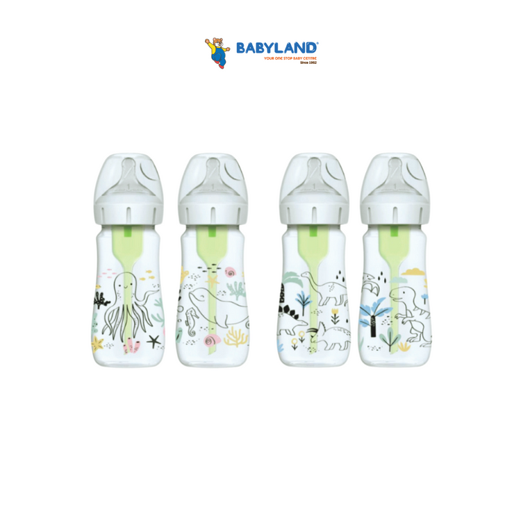 Dr Brown's Options+ PP Wide-Neck Bottle with Level 1 Teat (270mL)(2-Pack)