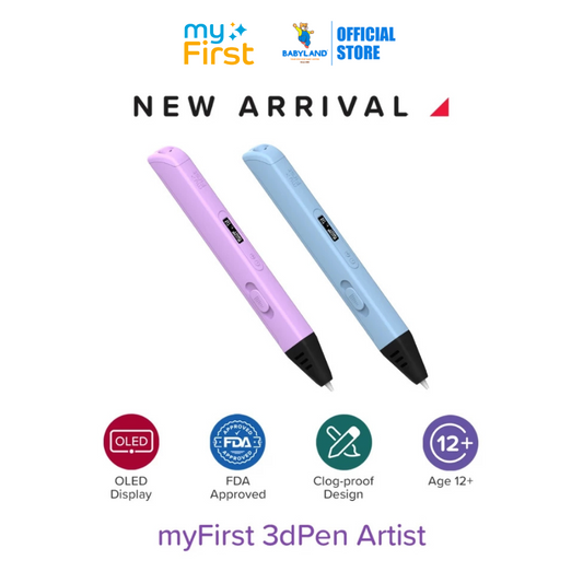 myFirst 3dPen Artist - Safe & Easy to Use STEM Learning 3D Pen for Kids