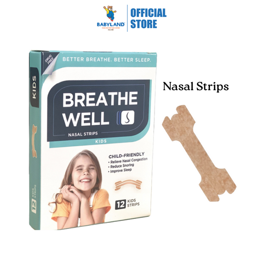 Breathe Well Kids Nasal Strips 12'S | for Kids nose opening
