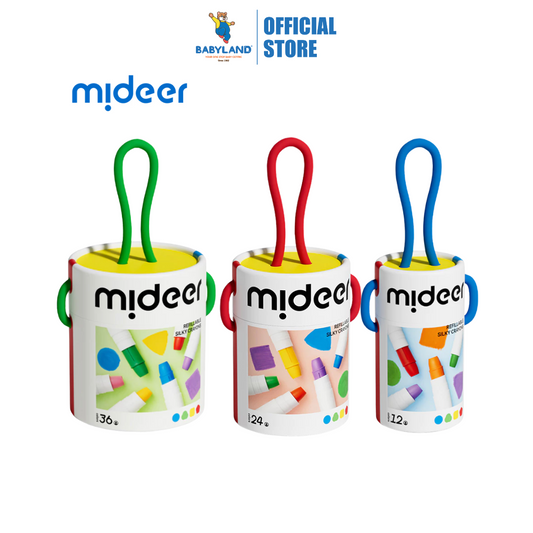 Mideer Colorful Bucket Fast-Drying Silky Crayons (3Y+)