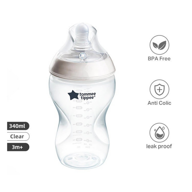 Tommee Tippee Natural Start PP Bottle (340ml) - With Medium Flow Teat