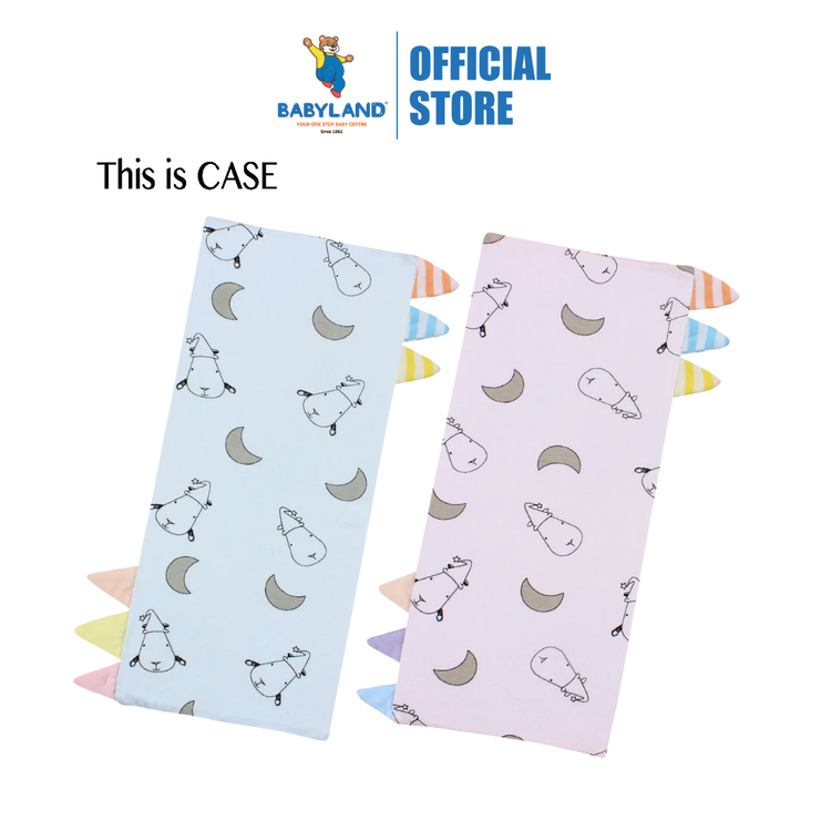 Baa Baa Sheepz Bed-Time Buddy Case Small Moon & Sheepz with Color & Stripe tag - Jumbo