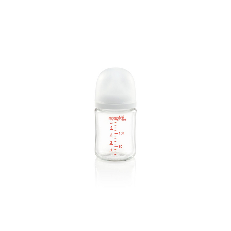 Pigeon SofTouch Wide-Neck Glass Nursing Bottle (160ml/240ml)