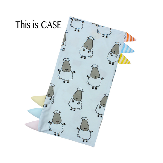 Baa Baa Sheepz Bed-Time Buddy Case Big Sheepz With Color & Stripe Tag