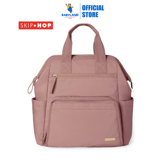 Skip Hop Main Frame Wide Open Diaper Backpack - Dusty Rose