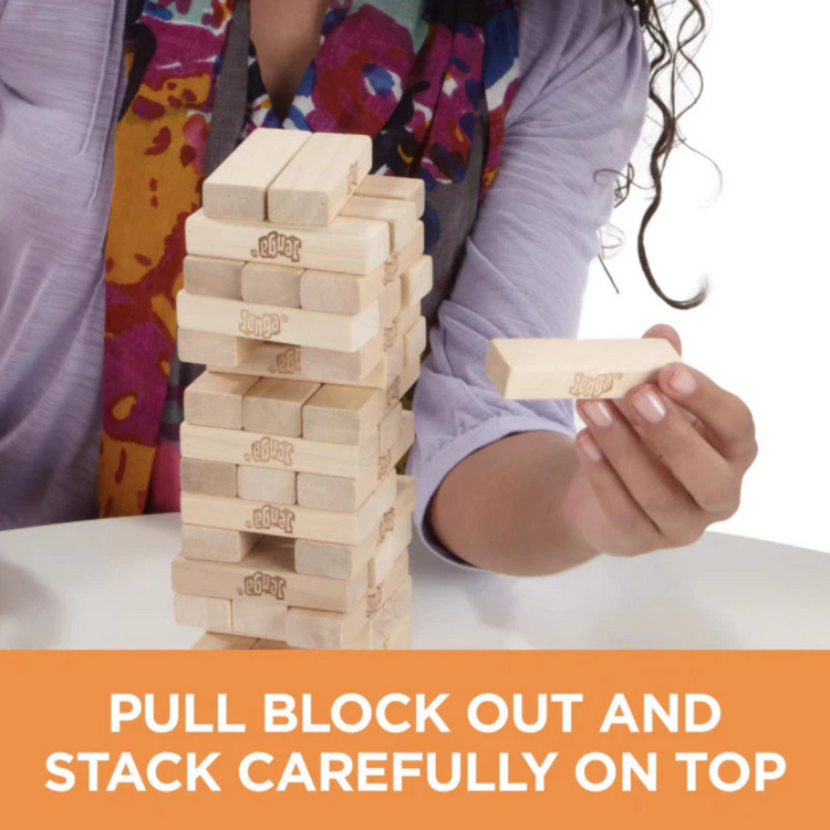 Jenga Game, Party Games for Ages 6+, Family Games for 1+ Players