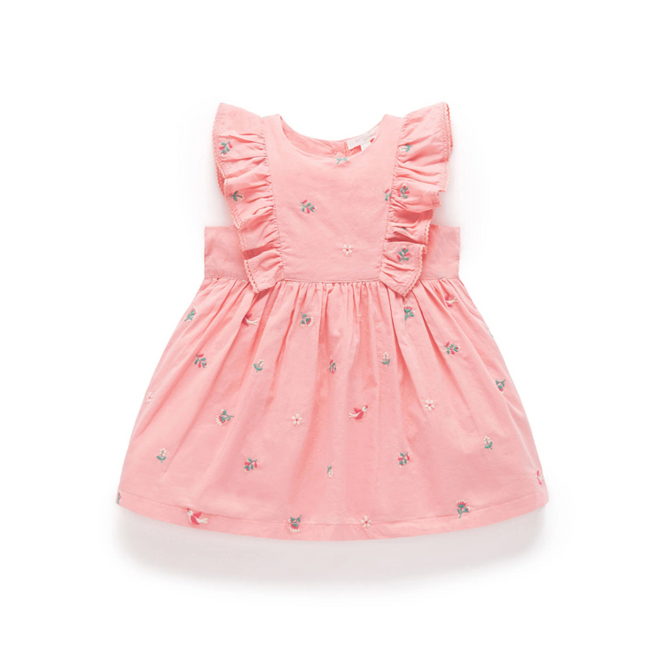 Purebaby Organic Swallow Broderie Dress