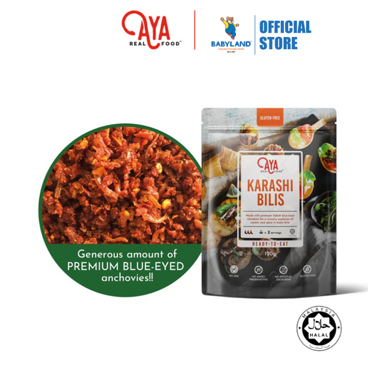 Aya Real Food Karashi Bilis (120g) | Original, Kombu, Garlic & Sichuan