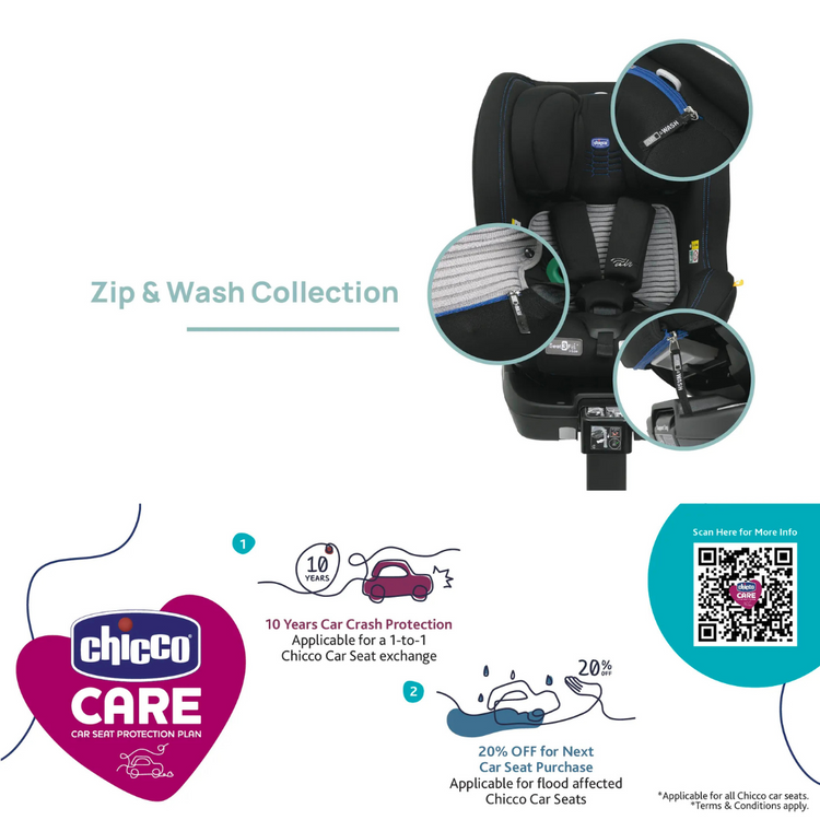Chicco Seat3Fit i-Size Air Zip & Wash Car Seat (40-125cm)