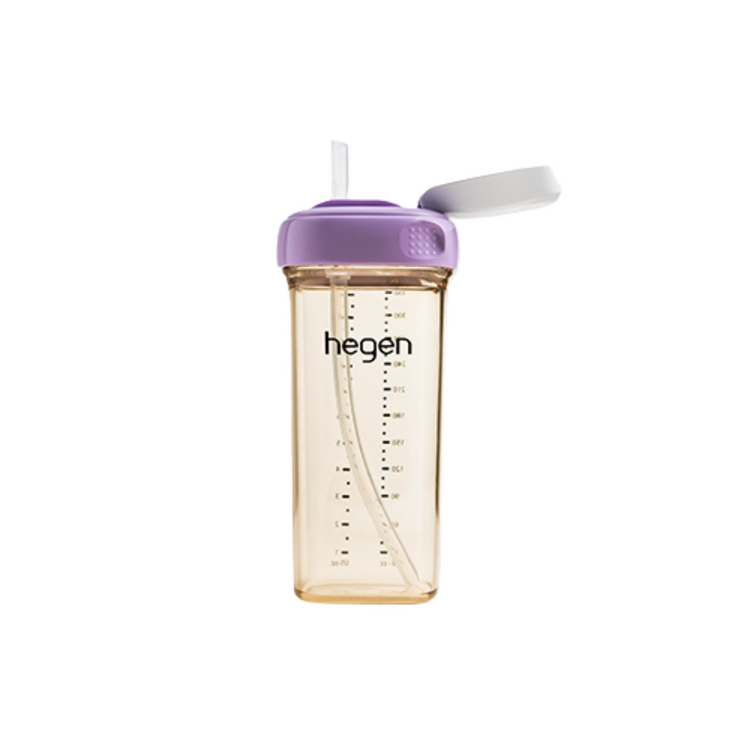 Hegen PCTO 330ml/11oz Straw Cup PPSU V3 - (Blue/Pink/Grey/Purple)