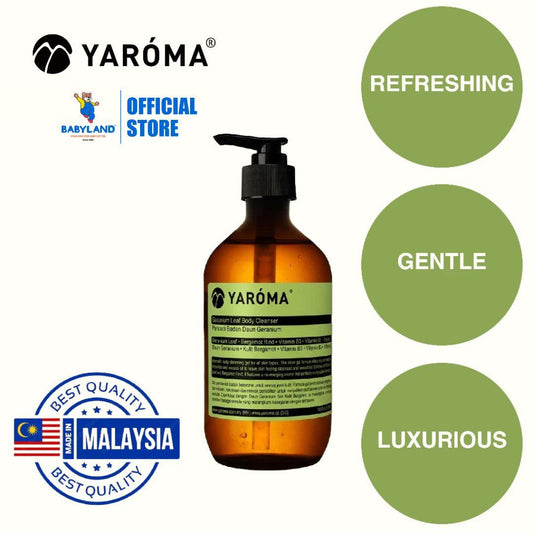 Yaroma Geranium Body Cleanser 500 mL | Natural Essential Oils