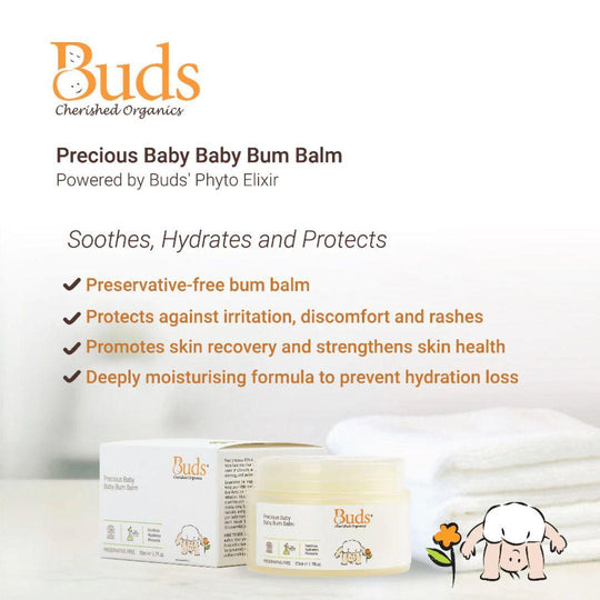 Buds Organics BCO Precious Baby Bum Balm 50ml NEW