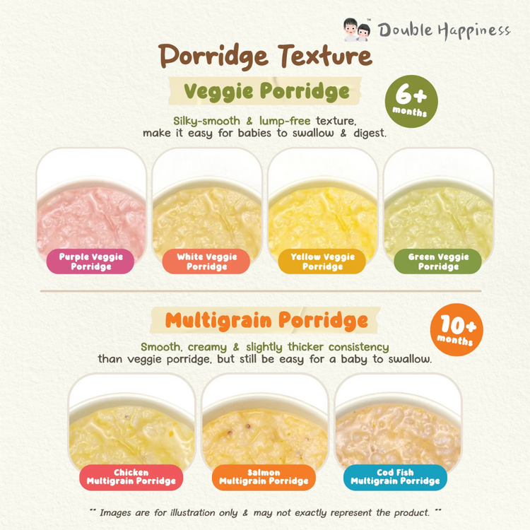 Double Happiness Baby Ready to Eat Porridge | Instant Porridge | Travel friendly food