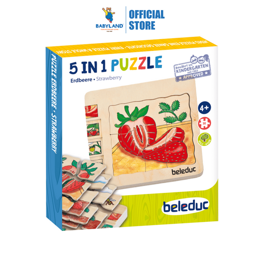 Beleduc 5 in 1 Layer Puzzle (Strawberry) (4Y+)