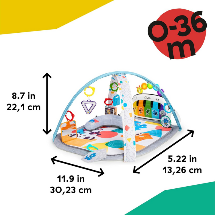 Baby Einstein 4-in-1 Kickin' Tunes Music and Language Discovery Activity Gym (0-36m)