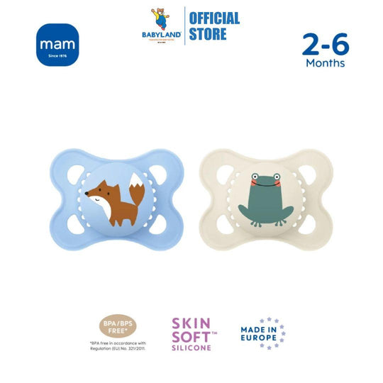 MAM Original Silicone Soother (2-6m) - Boy set of 2