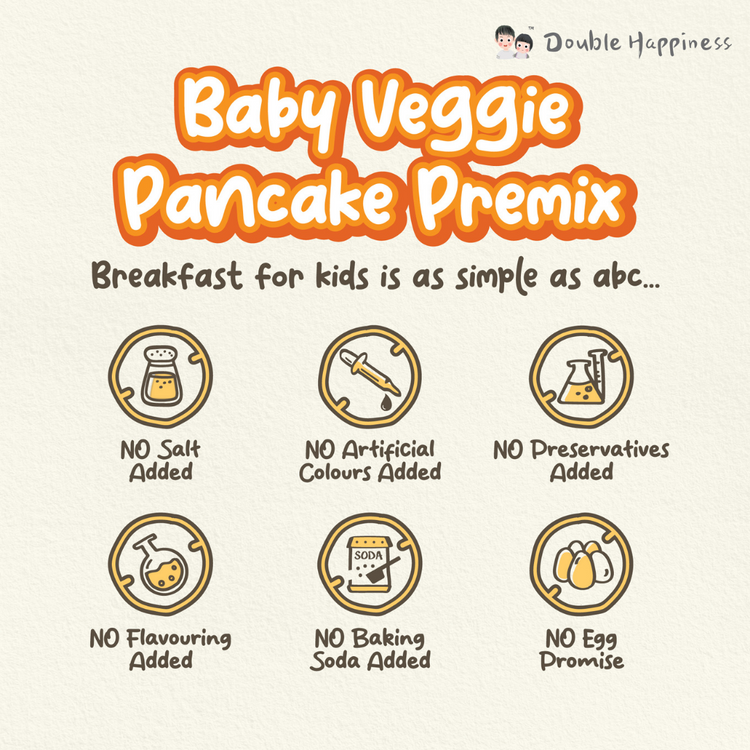 Double Happiness Baby Food Veggie Pancake Premix (8m+)