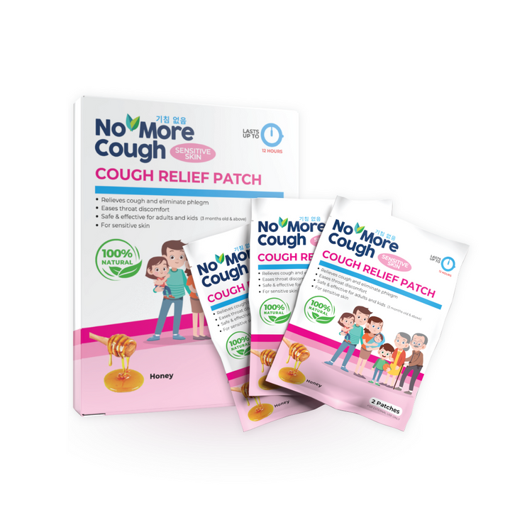 No More Cough Relief Patch (6's) - Sensitive Skin