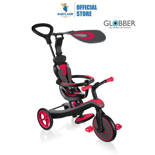 Globber Explorer Trike 4 In 1 - New Red (10M-5Y)