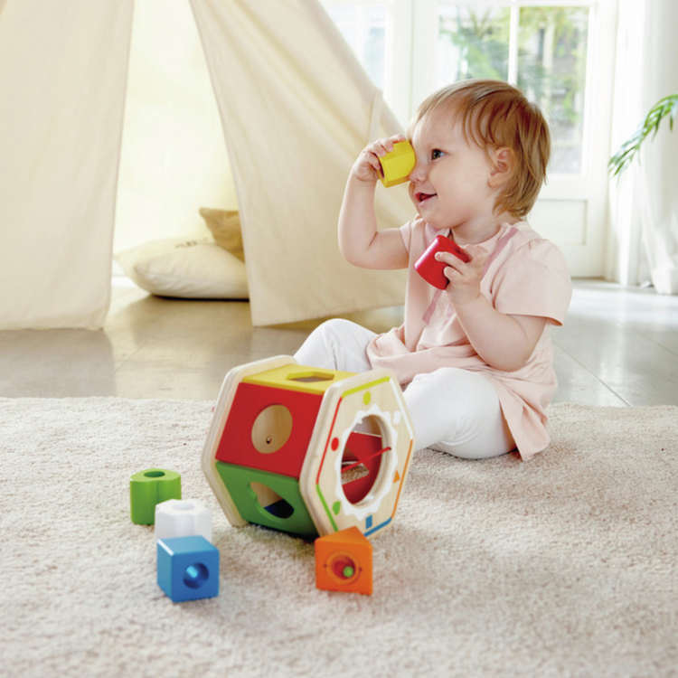Hape 0516 Wooden Wonder Shape Sorter (1Y+)