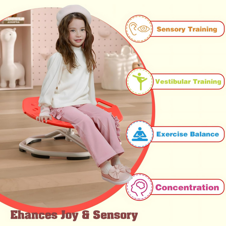 Gaabi Spinning Chair 100kg 360° Kids Swivel Seat Chairs with Armrests