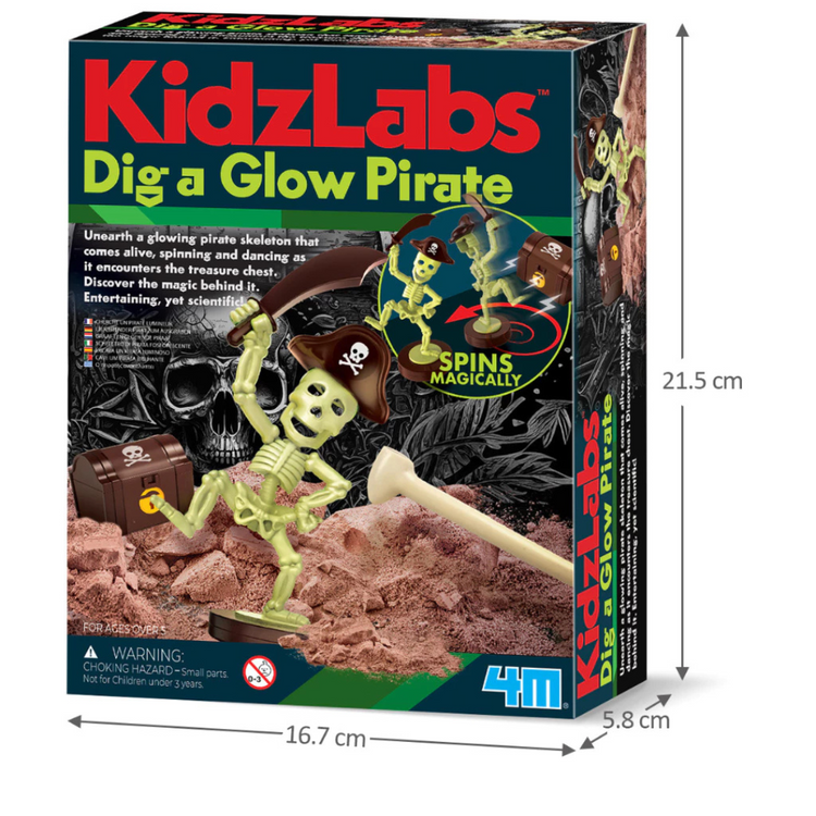 4M KidzLabs - Dig a Glow Pirate (new) (5Y+)
