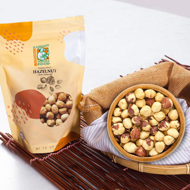 Radiant Natural Hazelnut, Raw (Gluten Free) (200g)