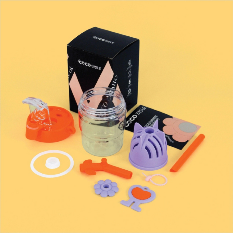 Cocosmile 8305 Coco Flower Tritan Cup 550ml - Orange