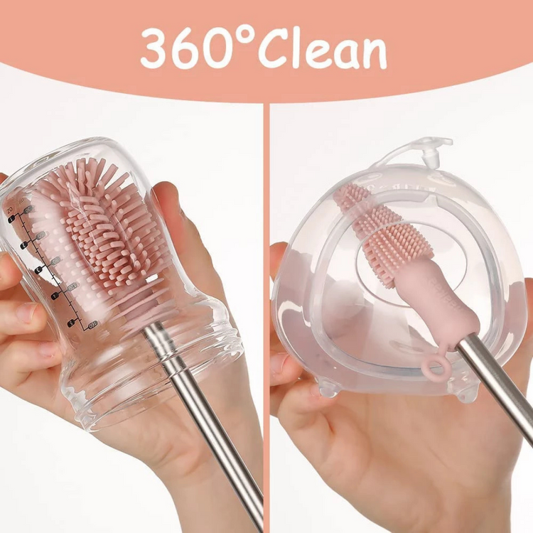 Haakaa Double-Ended Silicone Cleaning Brush