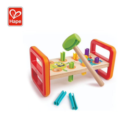 Hape Monster Match & Smash Hammer Bench (12M+)