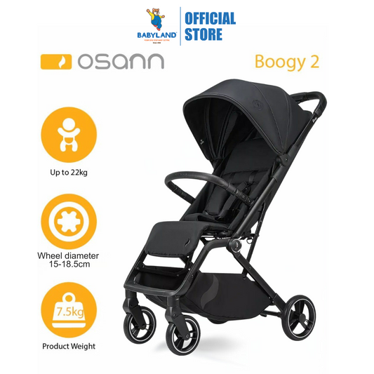 Osann Sportwagen Boogy 2 Stroller - Coal (Newborn till 22kg)