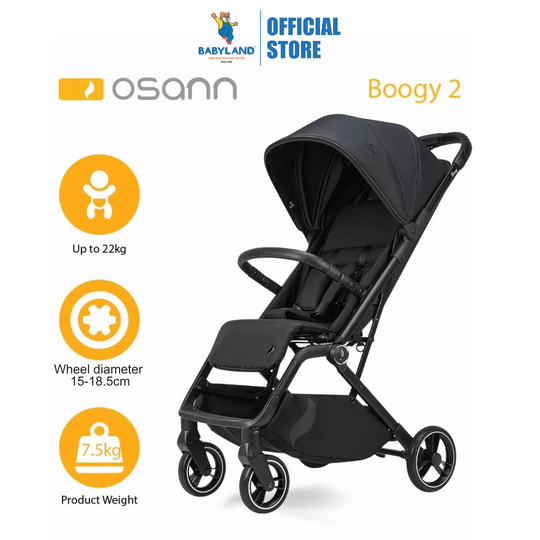 Osann Sportwagen Boogy 2 Stroller - Coal (Newborn till 22kg)