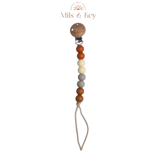 Mils and Key Jude Pacifier Clips - Multiple Color (0m+)