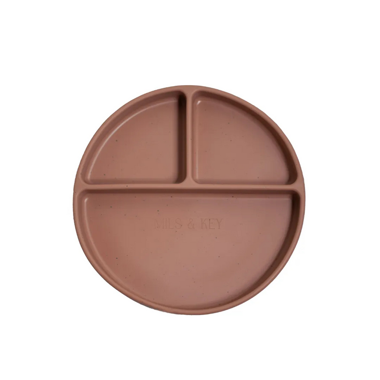 Mils and Key Speckled Divided Plate (12m+)