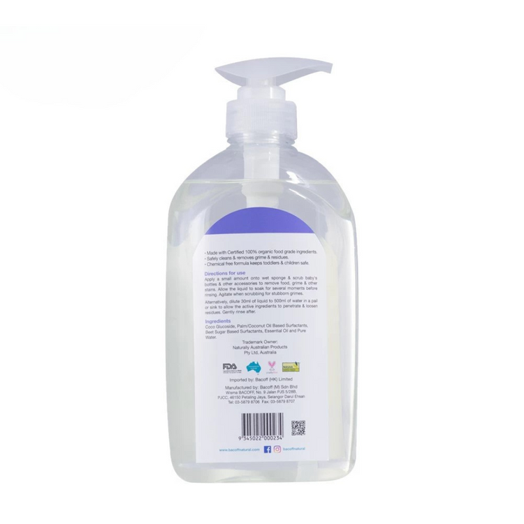 Bacoff Natural Baby Bottle & Accessories Cleaner (700ml)