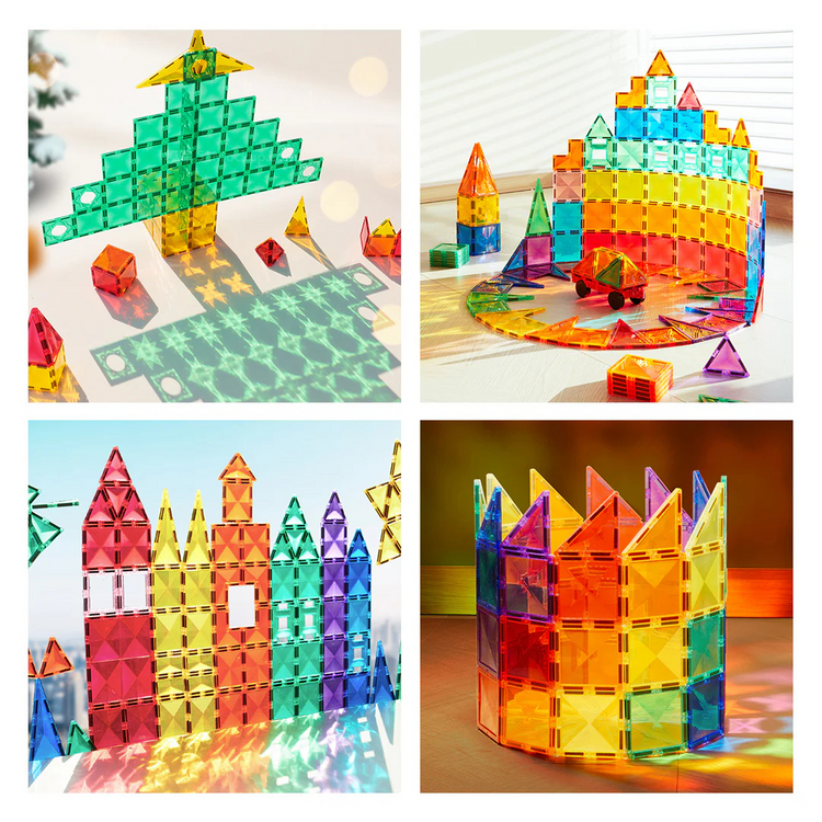 Mideer Colorful Magnetic Tiles - 60PCS (3Y+)