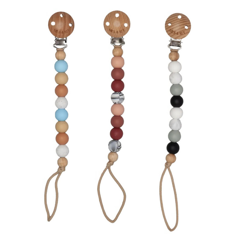 Mils and Key Lane Pacifier Clips (0m+)