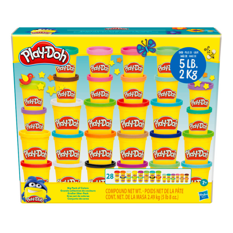 Play-Doh Arts And Crafts Big Pack Of Colours (28 Pack/4oz)