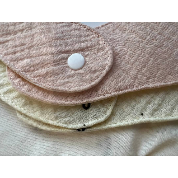 Ori Baby Cotton Bibs (2pcs) (Adjust Snap)