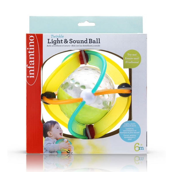 Infantino Twinkle Light & Sound Ball - 6m+
